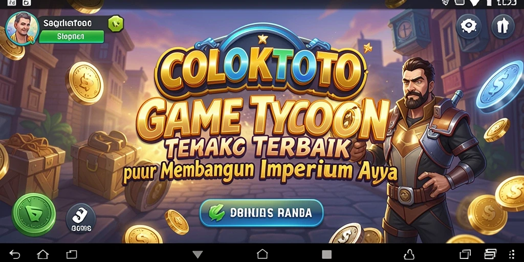 Screenshot gameplay COLOKTOTO menampilkan strategi bisnis yang mendebarkan.