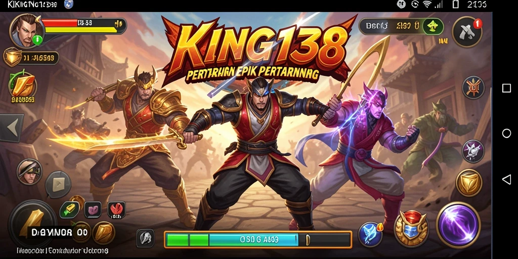Gameplay KING138 menampilkan pertarungan yang intens dan memukau.