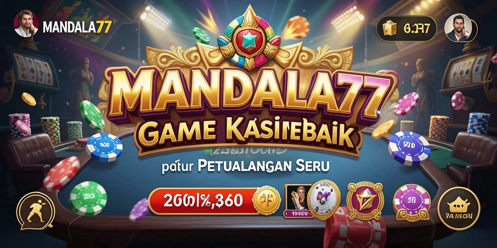 Gameplay utama MANDALA77 yang menampilkan aksi kasino yang mendebarkan.
