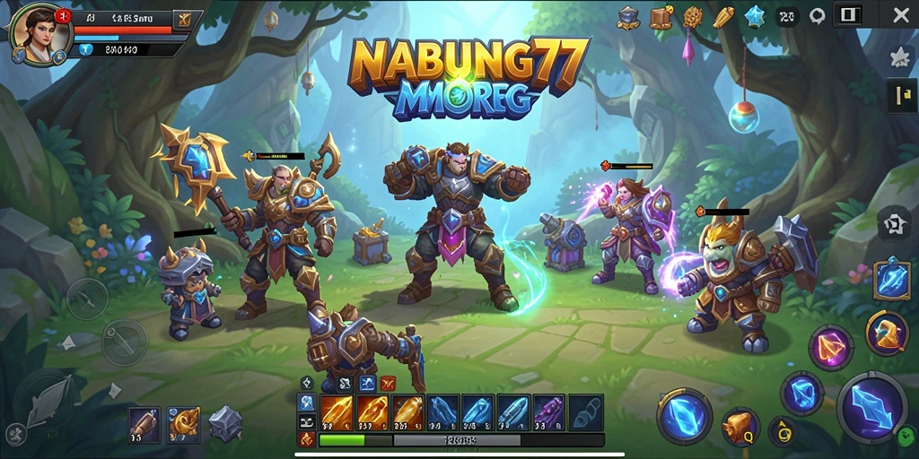Tampilan gameplay seru dalam dunia fantastis NABUNG77.