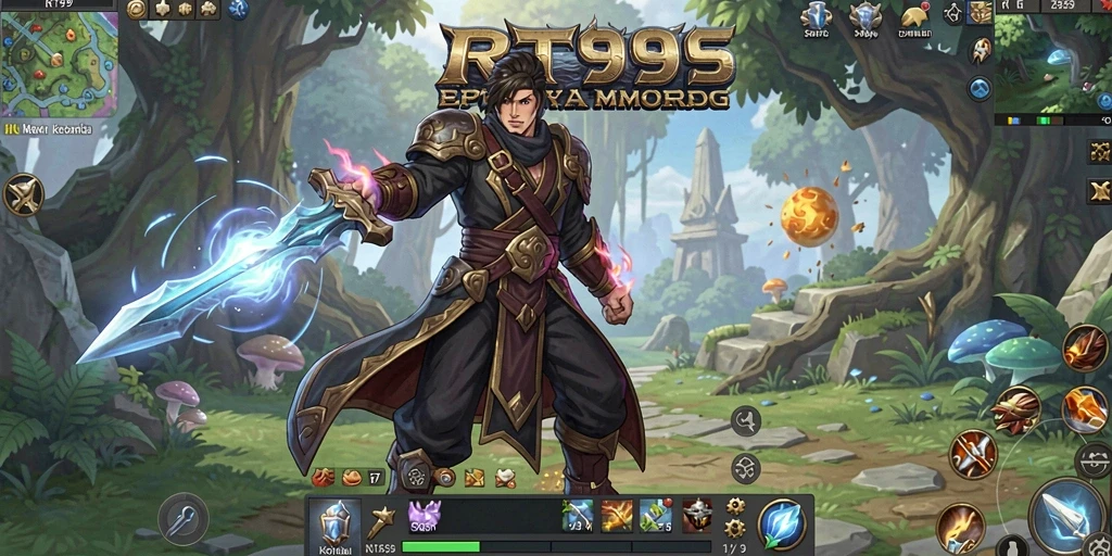 Tampilan gameplay seru dalam dunia MMORPG RT99.
