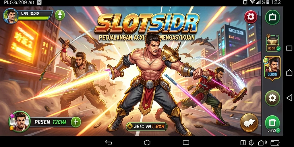 Tampilan seru gameplay SLOTSIDR dengan aksi mendebarkan.