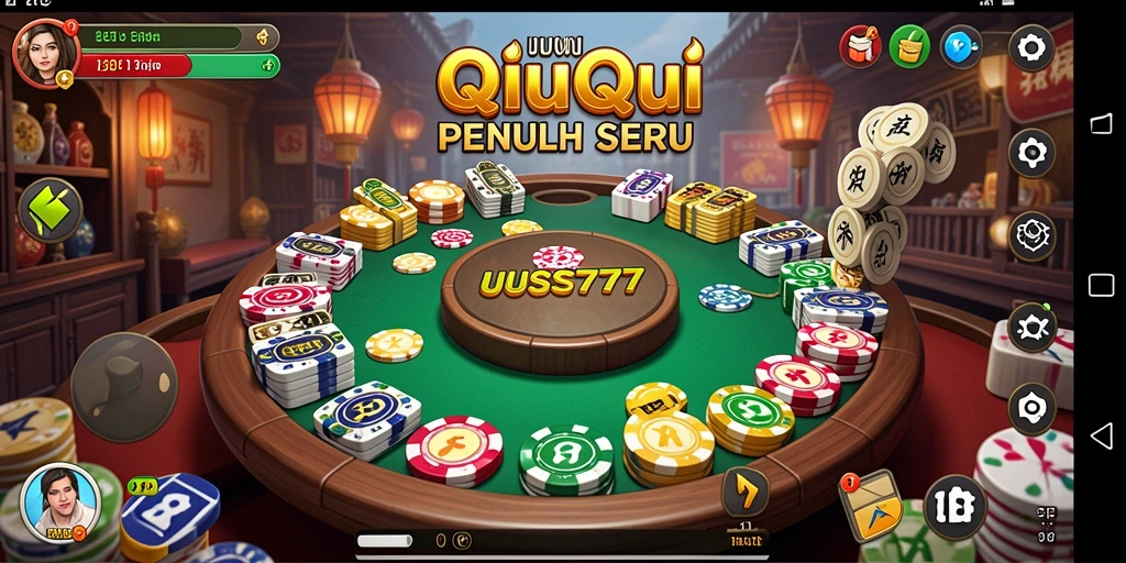 Tampilan gameplay QiuQiu yang mendebarkan di UUS777.
